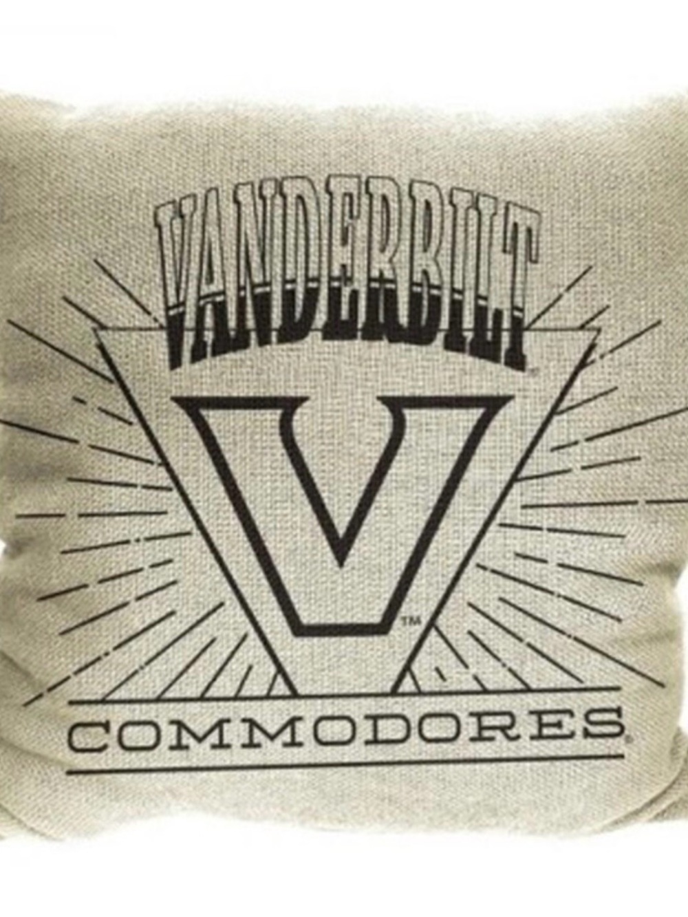 NWT! NCAA VANDERBILT COMMODORES 26 X 26 WOVEN TAPESTRY Throw Pillow